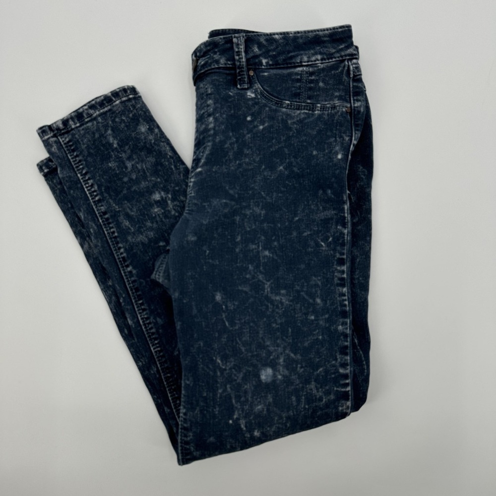 Laurie Felt Jeans Womens Small Blue‎ Silky Acid Wash Skinny Vital Stretch Denim